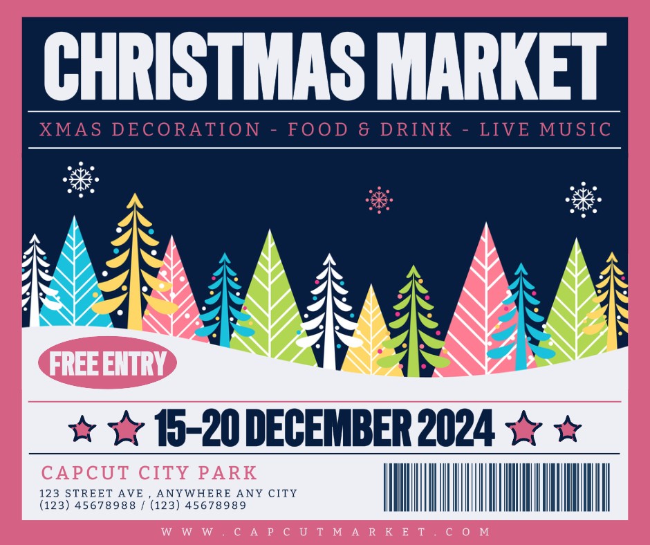 MERCADO DE NATAL AZUL ROSA