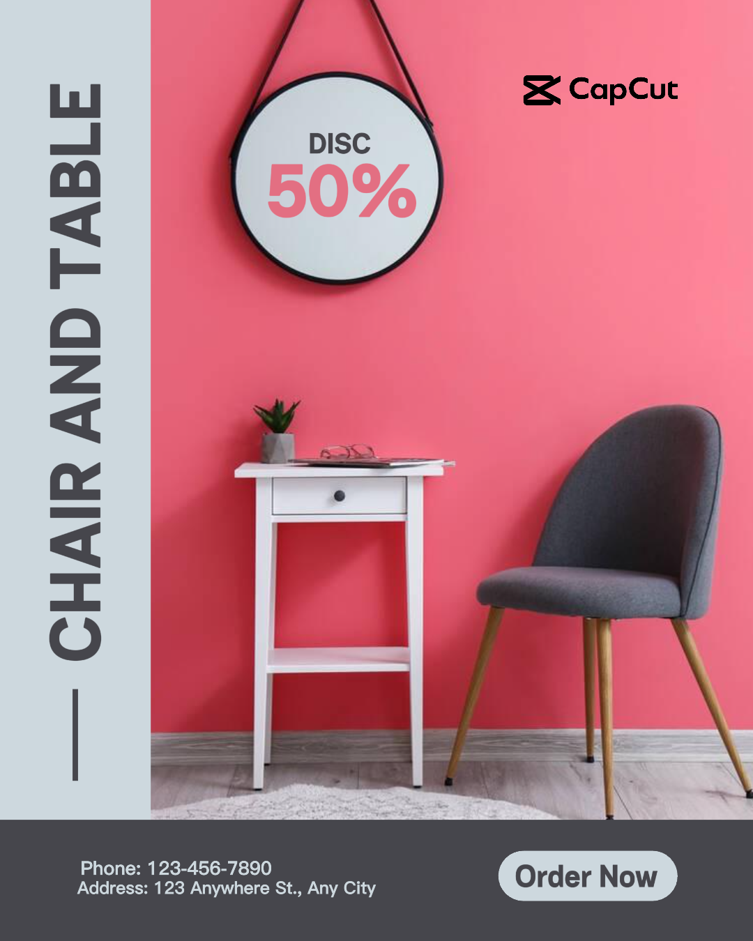 Promoção de cadeiras e mesas Instagram Post