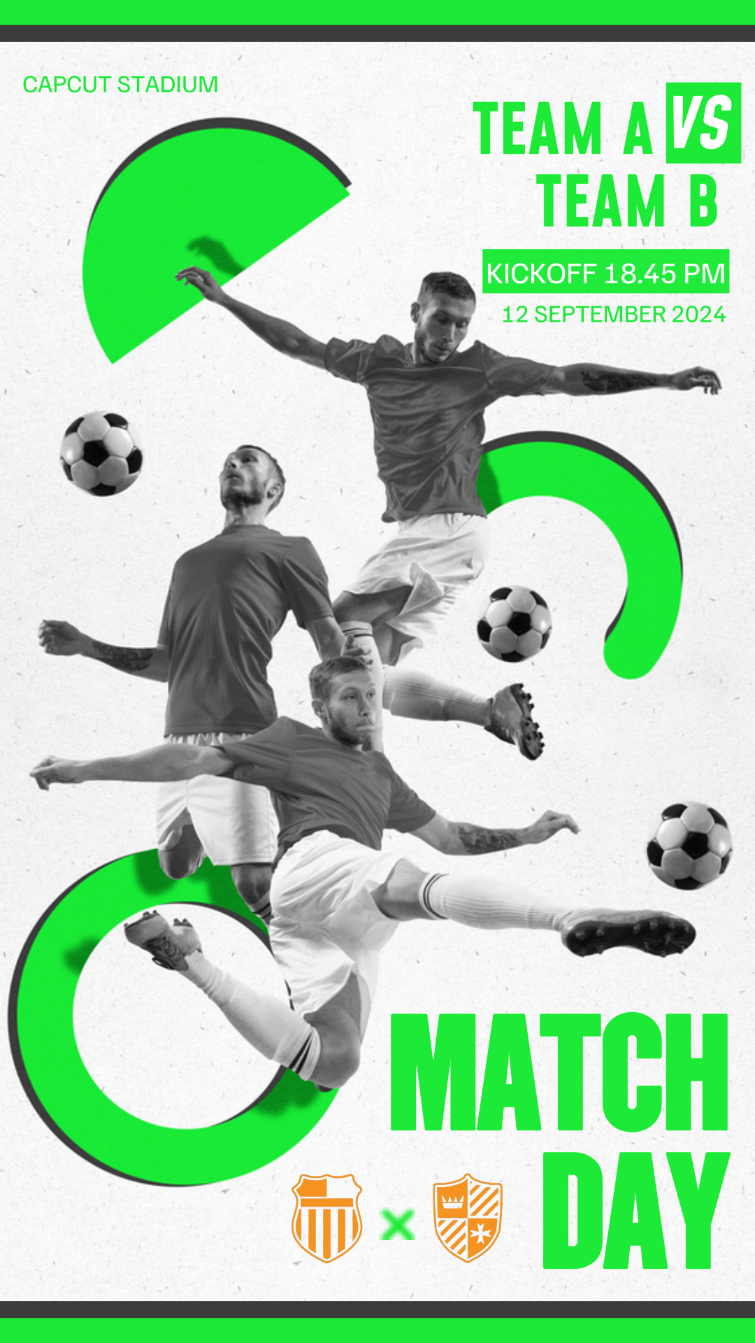 Match Marketing Poster Football Promotion Instagram Story