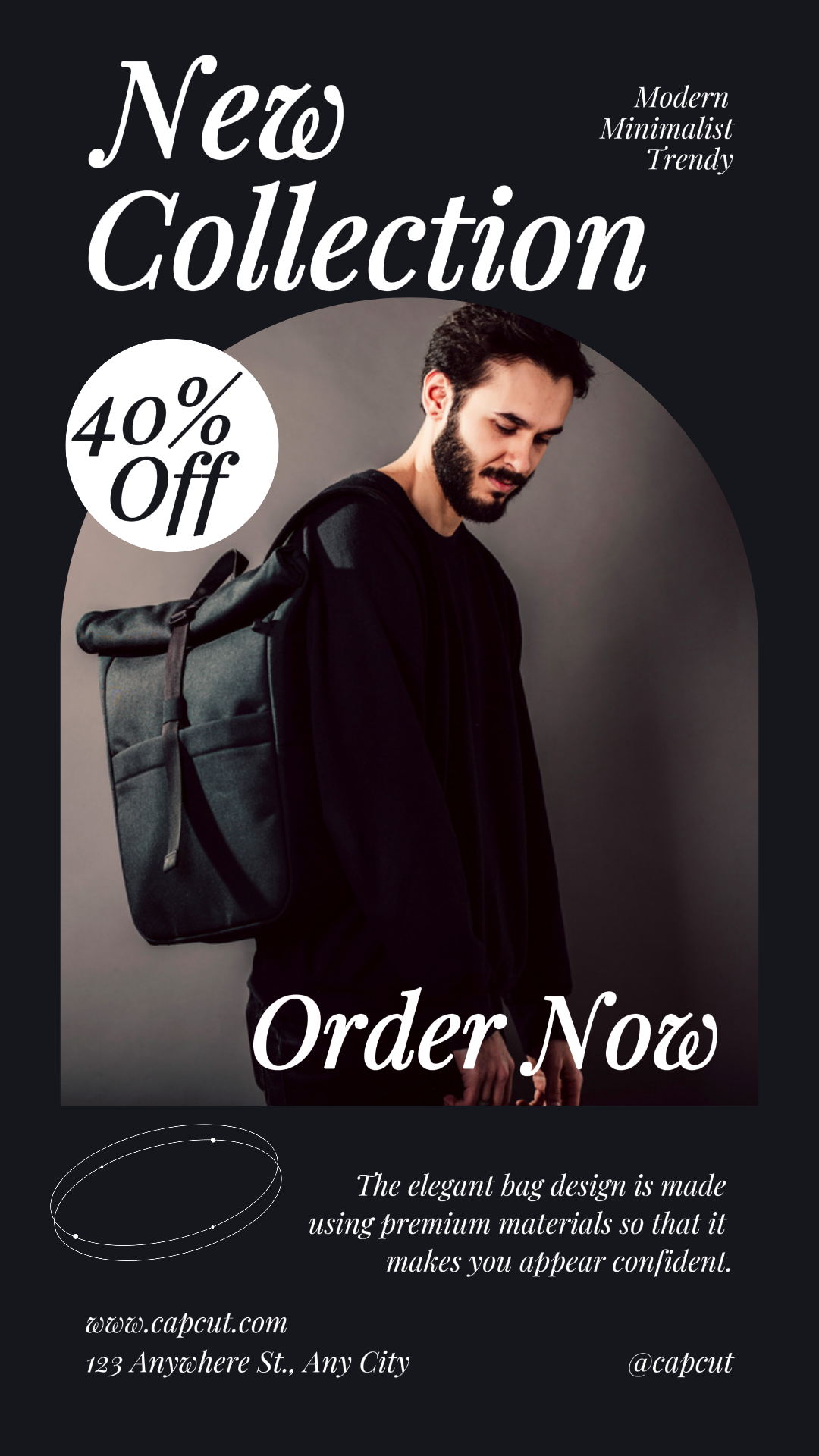 Aesthetic Bag Product Display Page