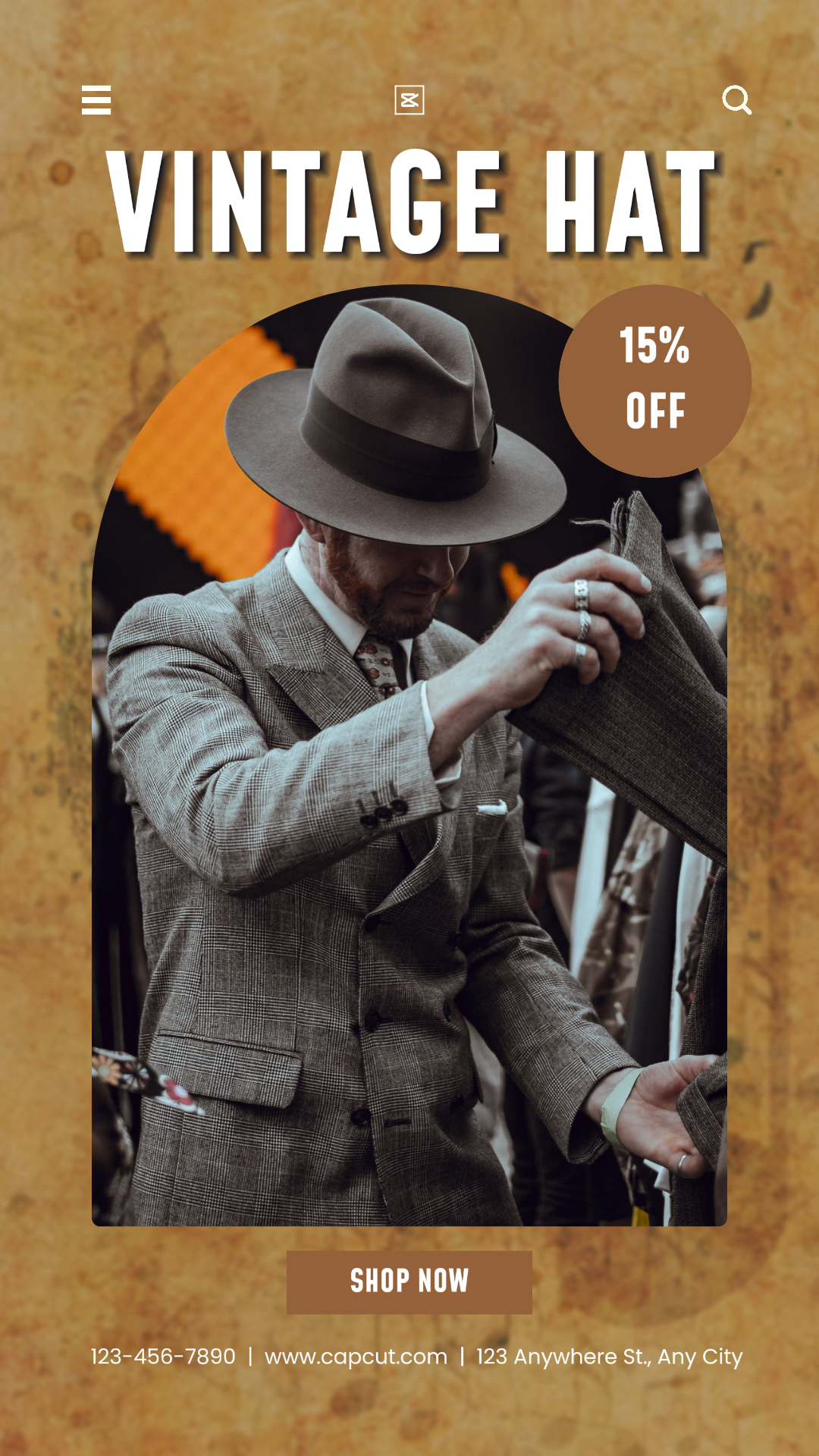 Men Hat Sale - Instagram Story