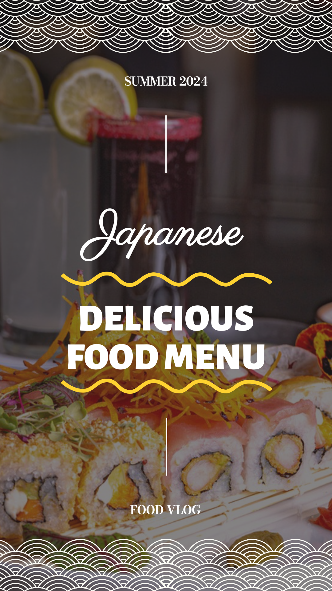 Vlog de comida deliciosa japonesa em miniatura do Tiktok 