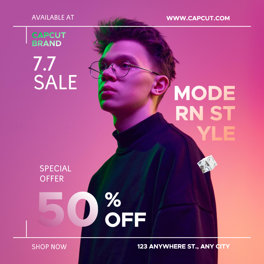 Anúncios no Facebook Promoção Venda Camisola Moderna