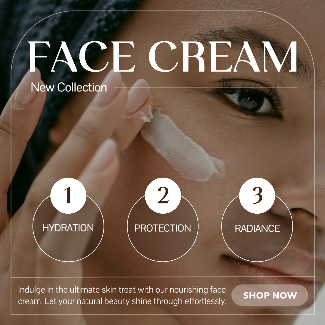 Beauty Care - Marketing Poster for Instagram Post - Face Cream Delicate Style