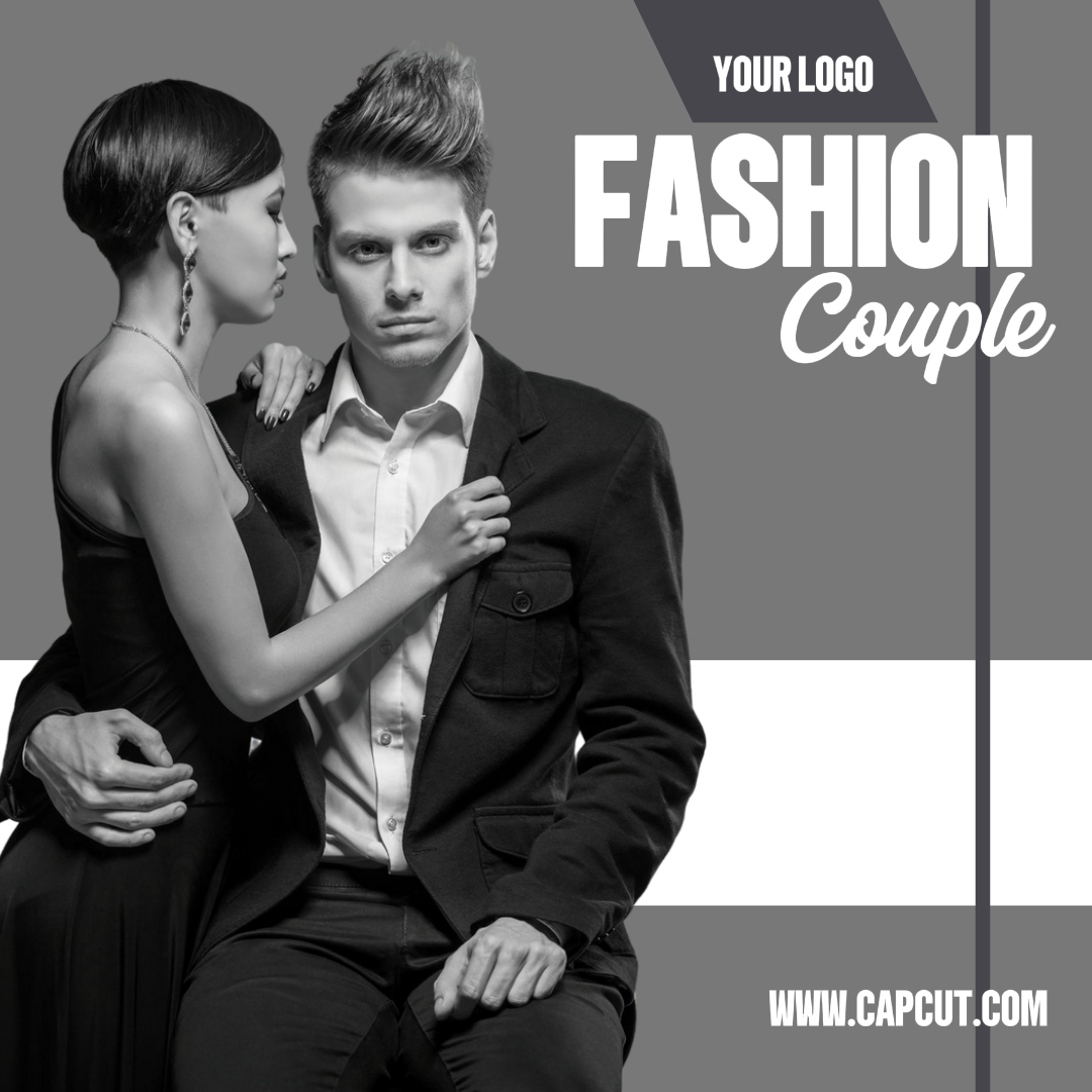 Publicación de Instagram de exhibición de productos de pareja de moda