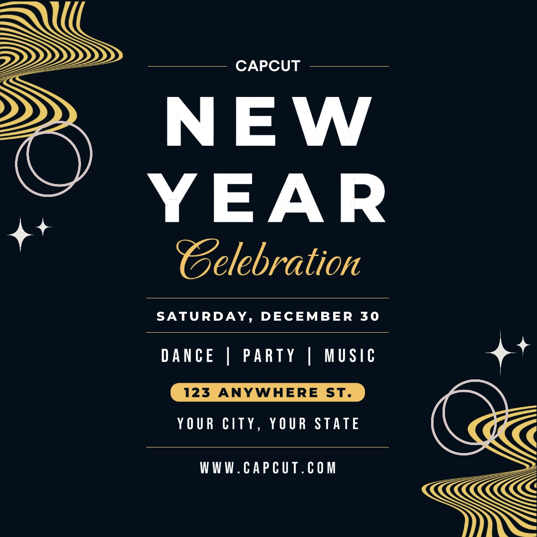 New Year Celebration Invitation