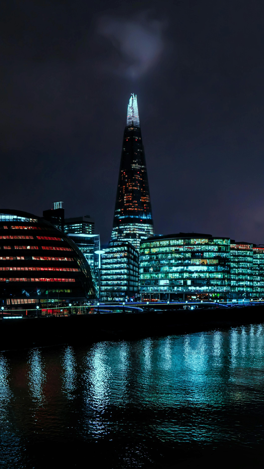 Wallpaper creative poster night city