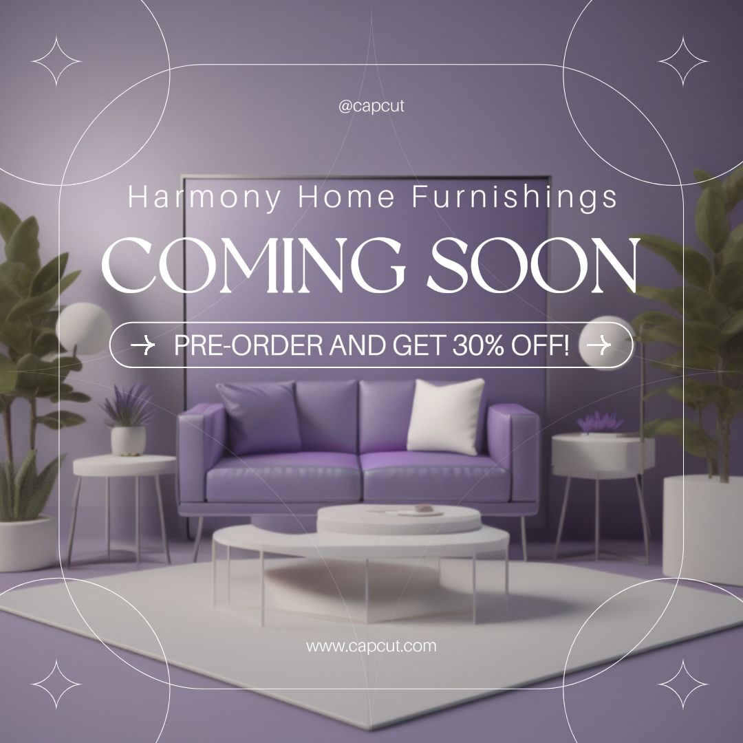 Publicités Facebook - Affiche marketing - Ménage - Bientôt disponible