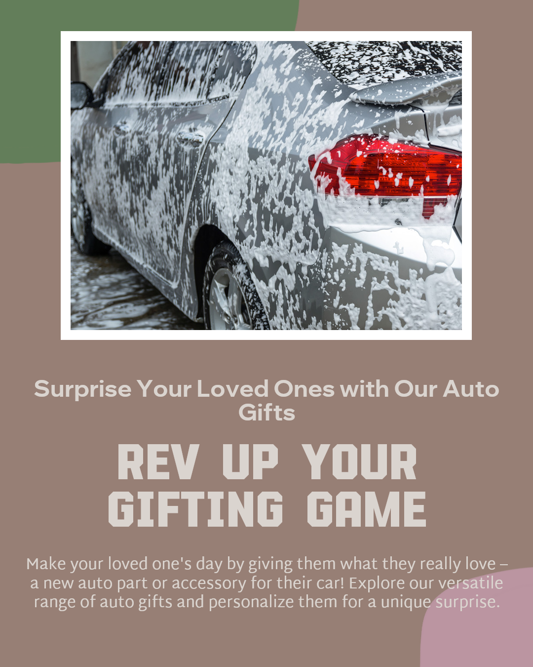 Regalo de coches y piezas de automóviles