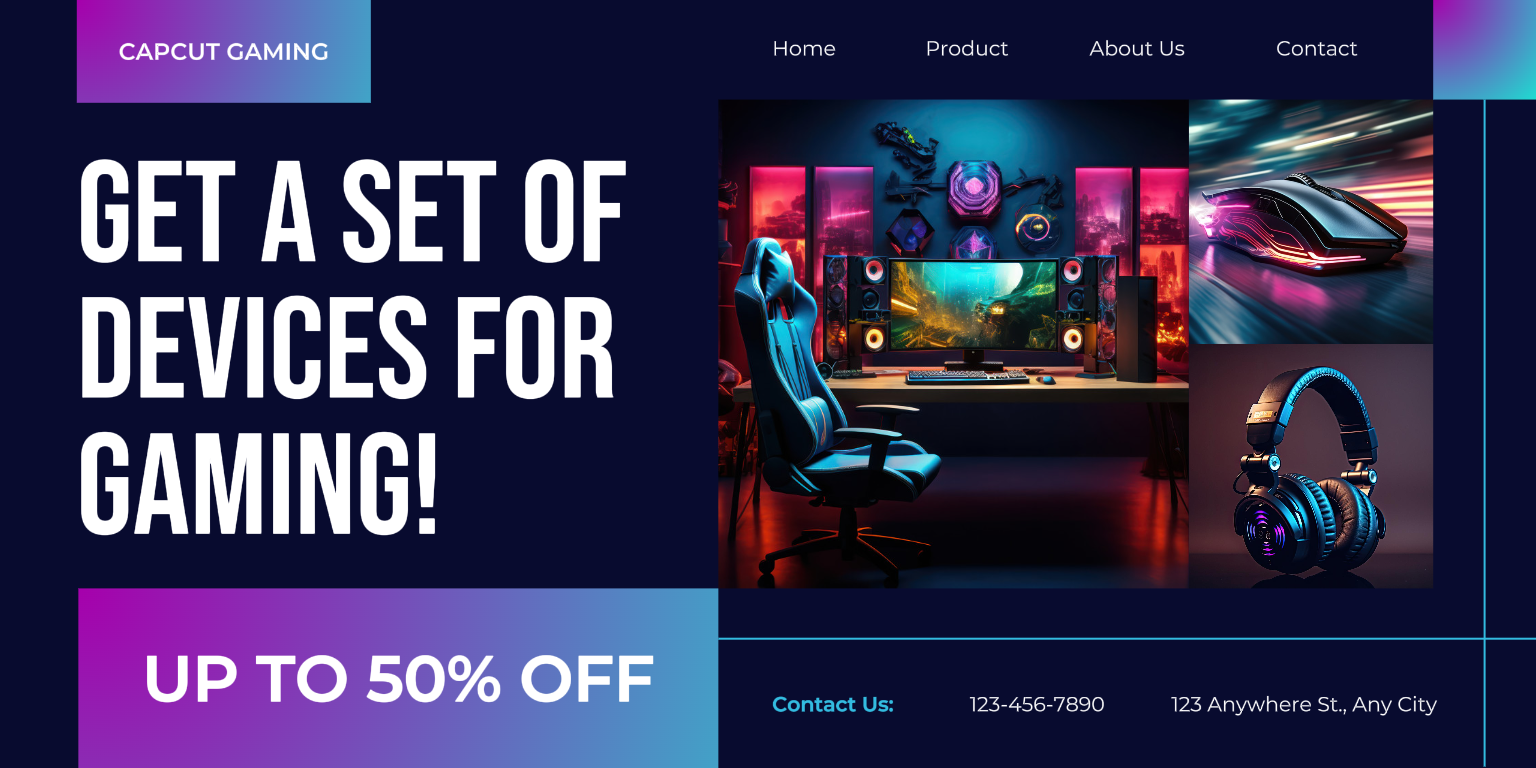 Perangkat Gaming Promosi LinkedIn Company Banner