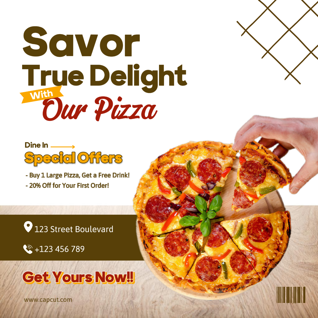 Promoción De Ofertas Especiales De Pizza