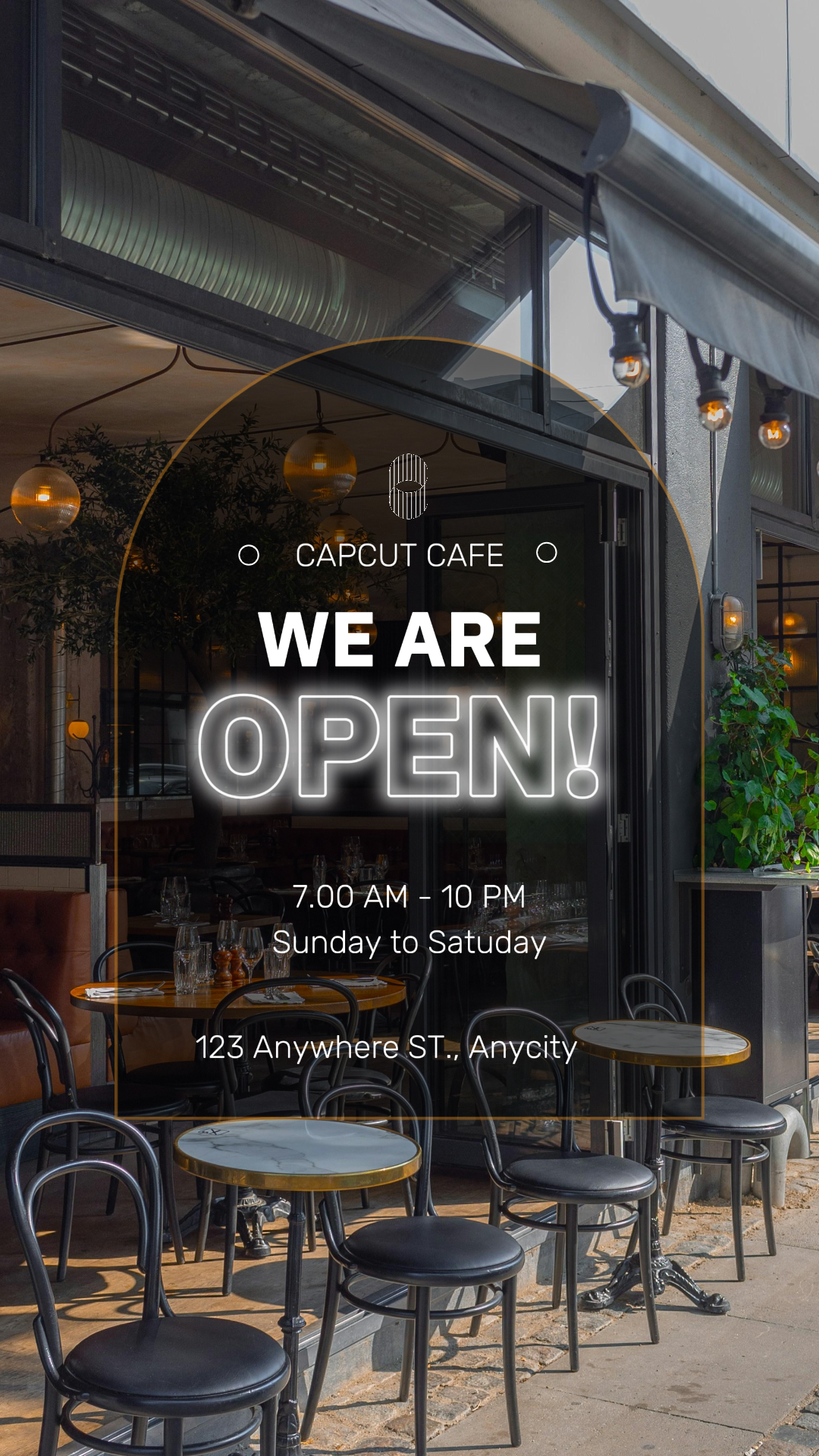 business and office - marketing poster we are open instagram story 