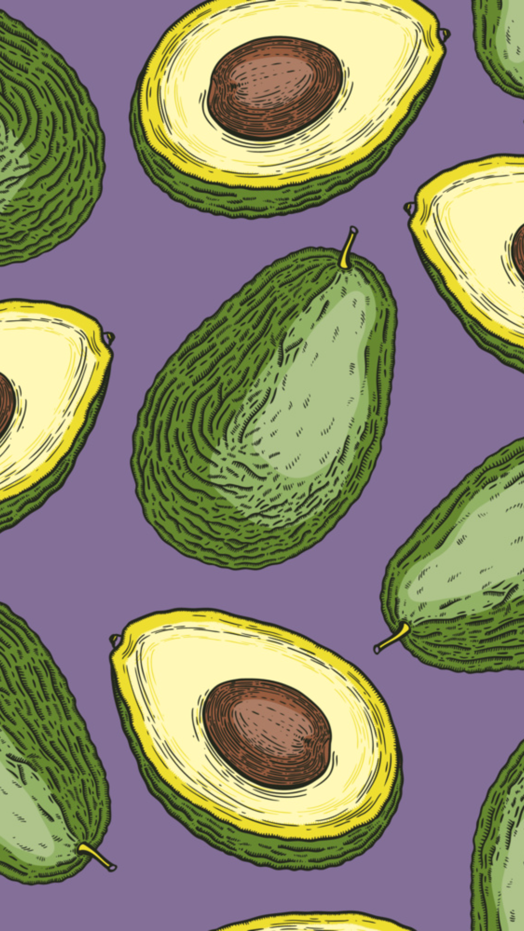 general wallpaper instagram story avocado with purple background