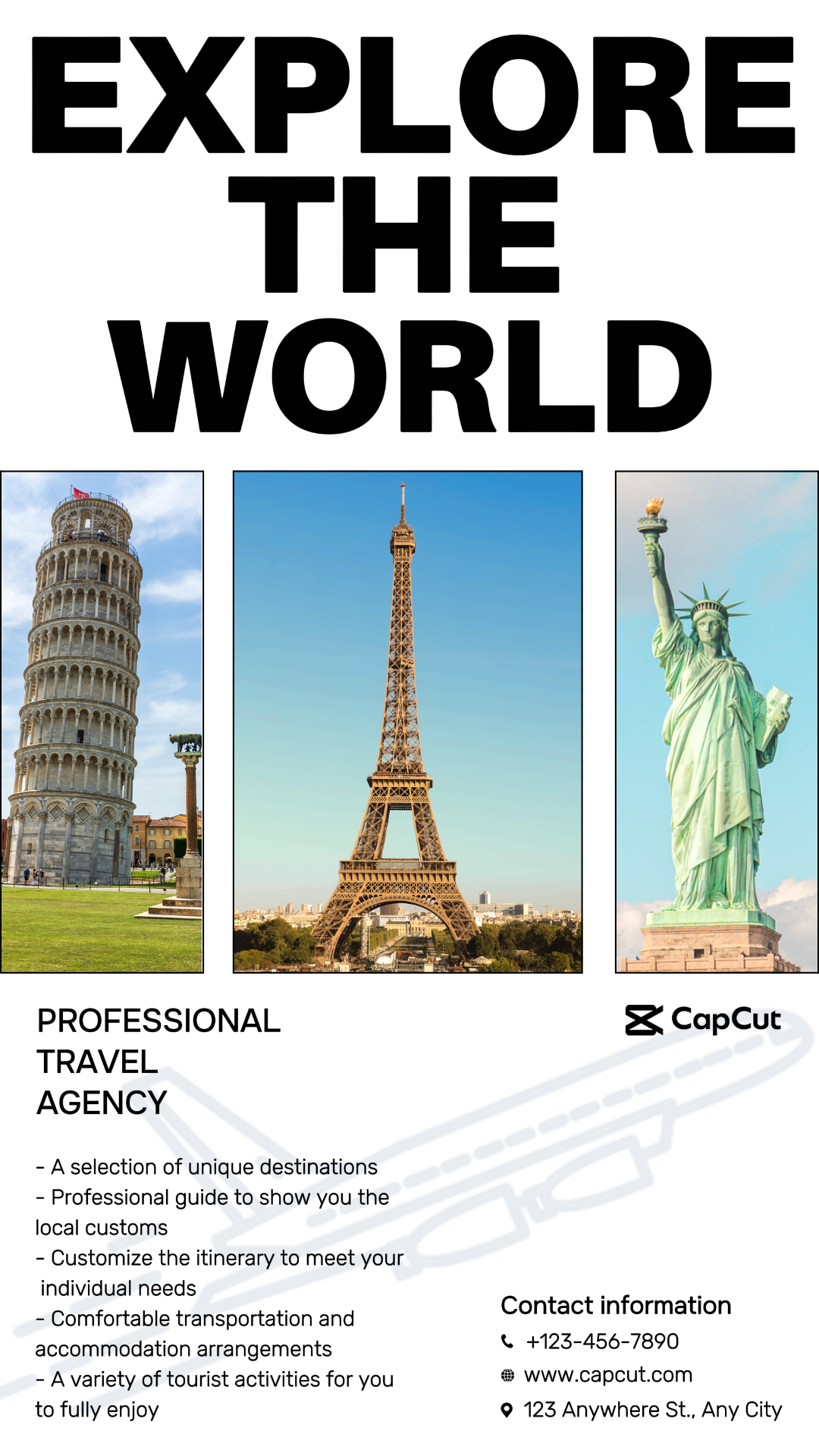 Services Service detail Travel agency Stylized