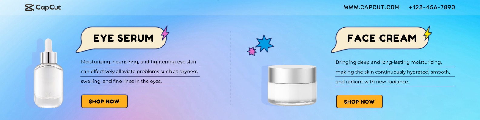 Beauté Crème pour le visage Promotion événementielle Moderne