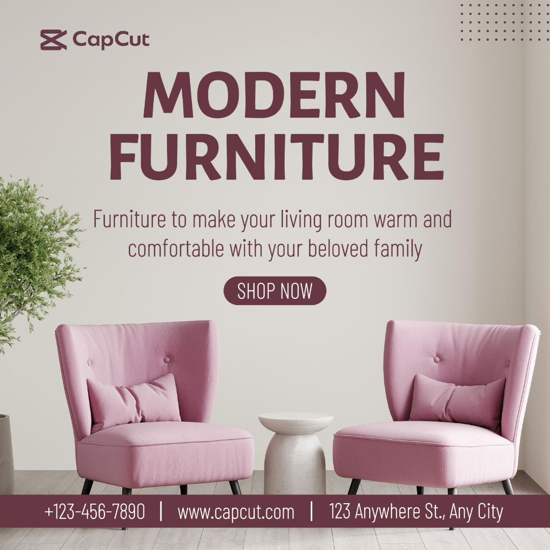 Household Accessories & Furniture Marketing Poster Product Display Instagram Post