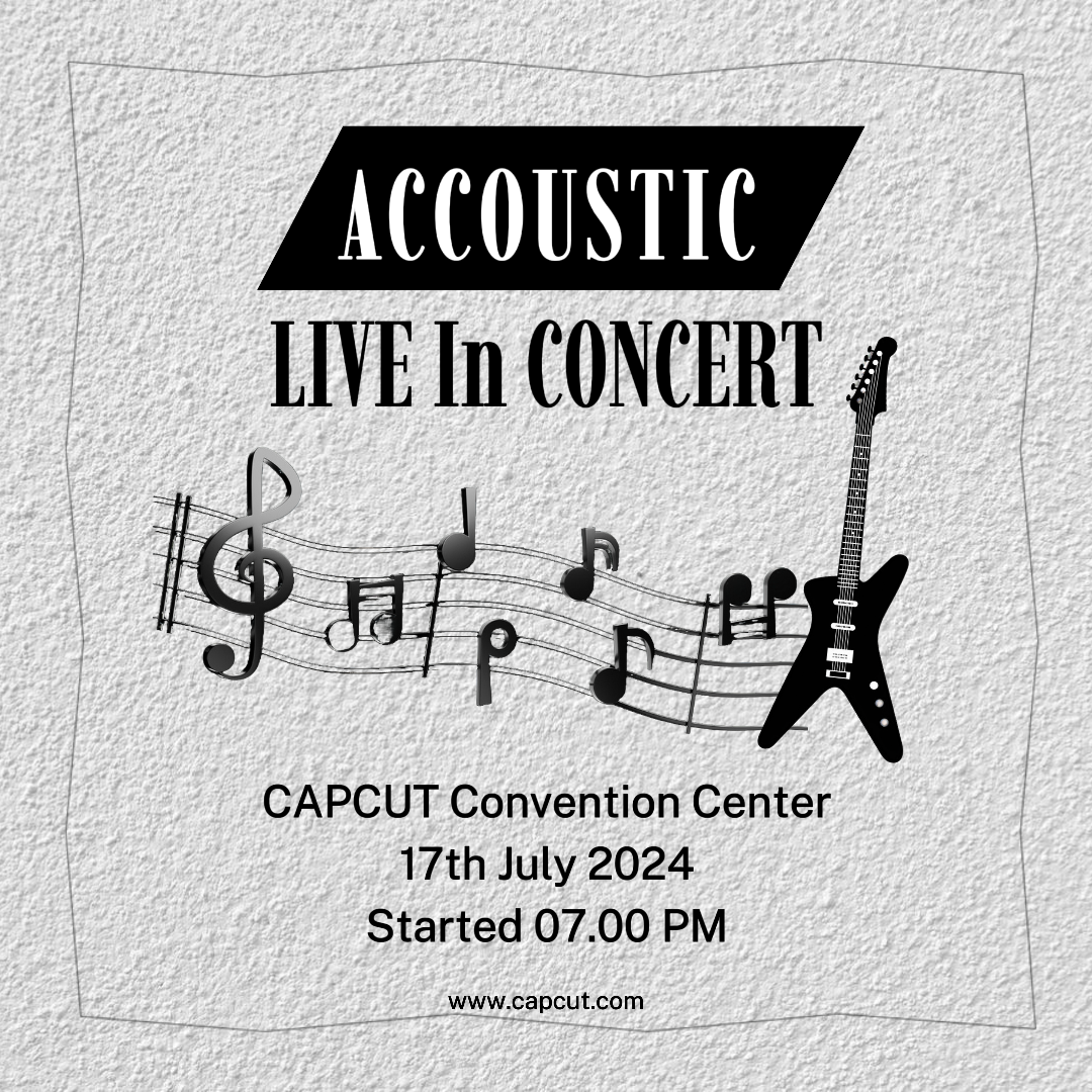 Entretenimento Concerto Ao Vivo Instagram Post Estilo Preto E Branco