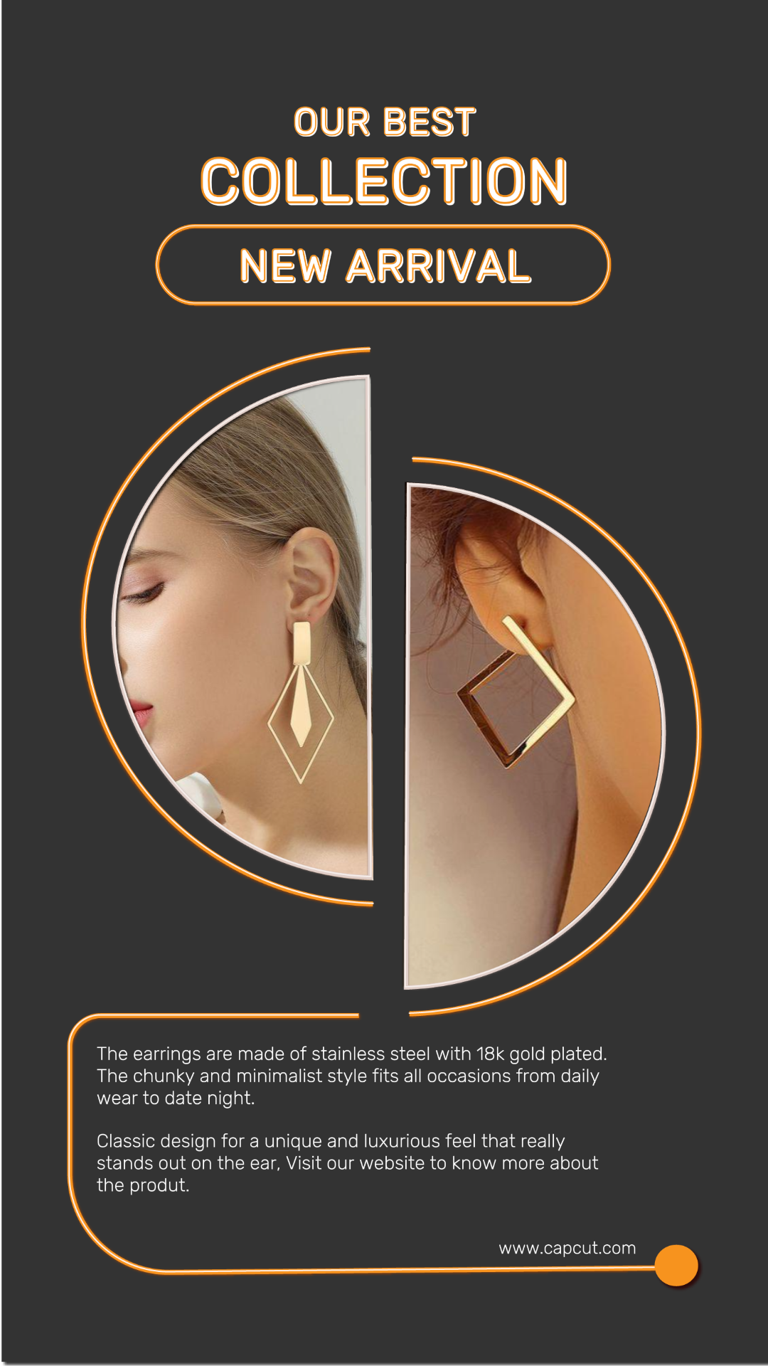 Jewelry and accessories - Marketing Poster - Promotion - Instagram Story - earrings