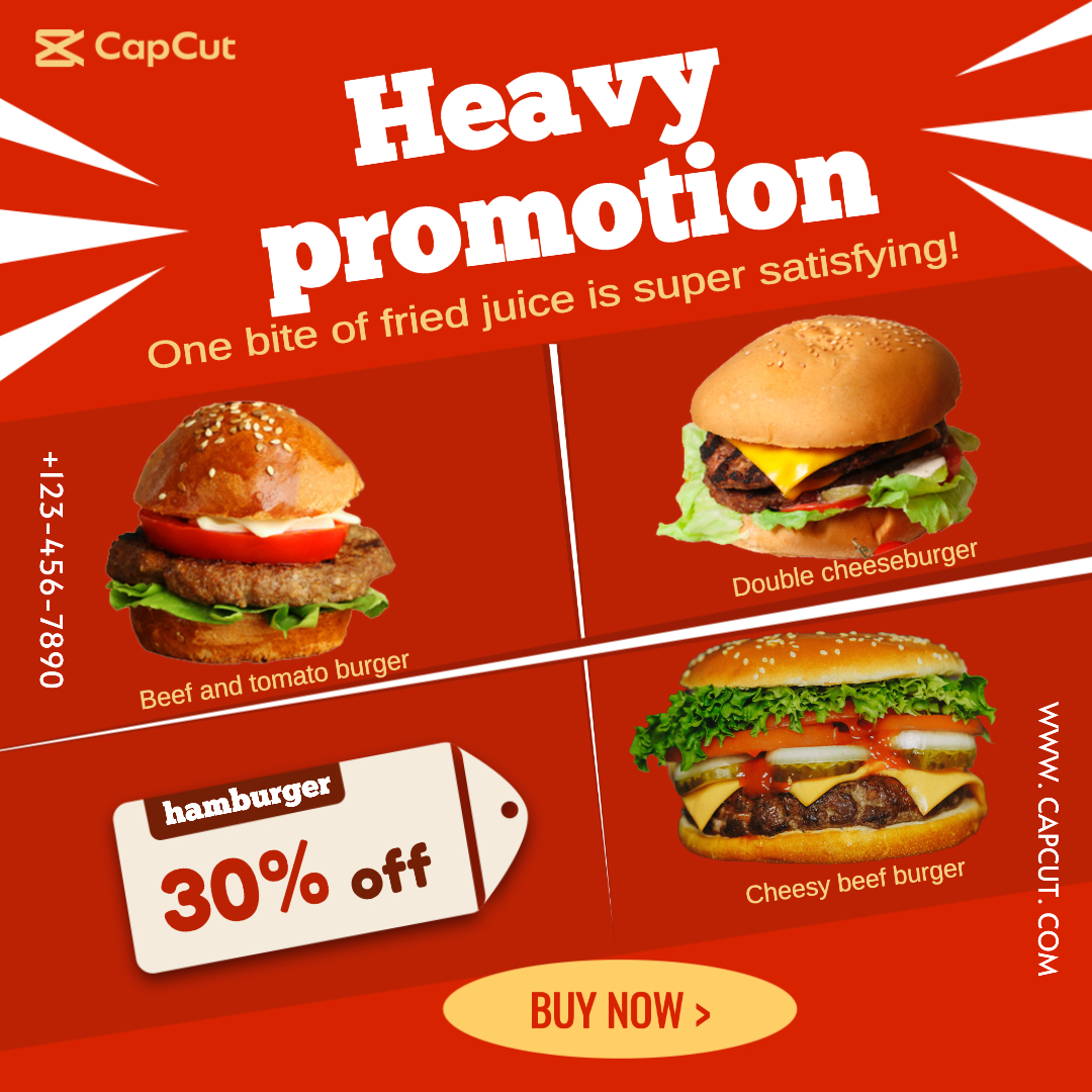 vente de hamburgers alimentaires style de promotion