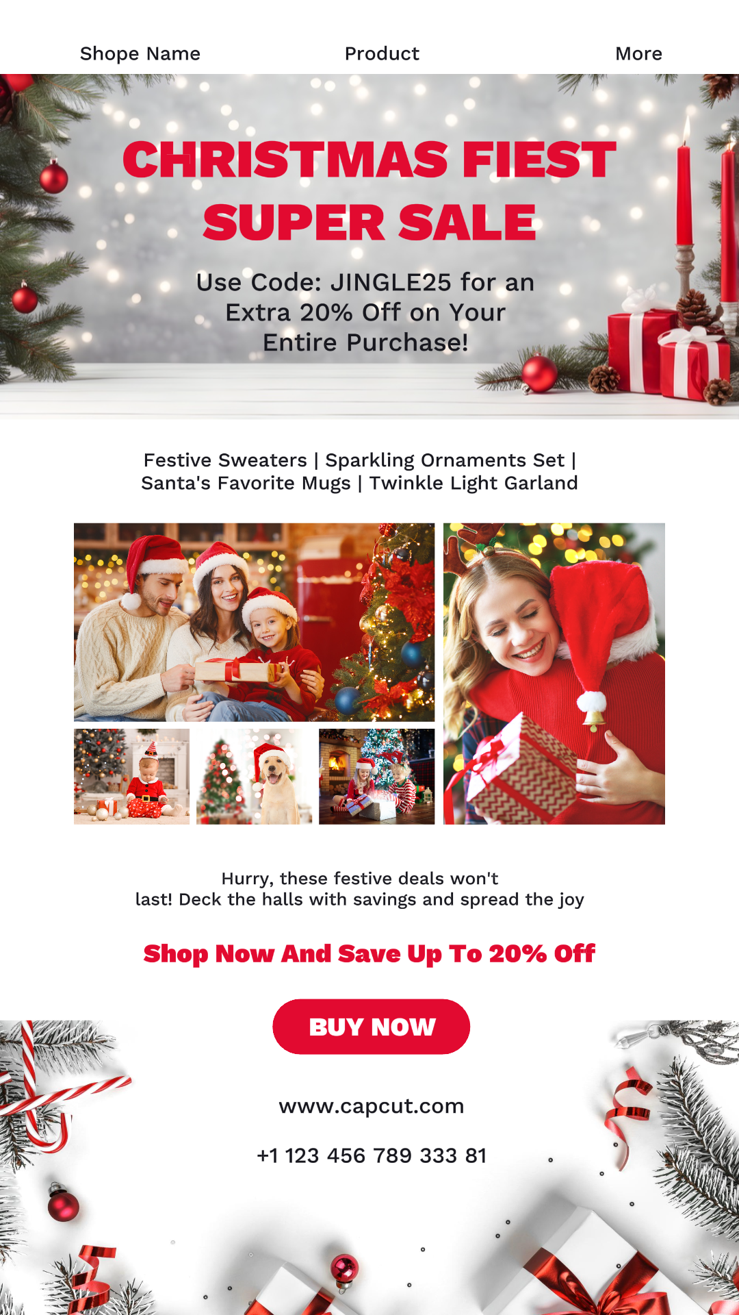 Christmas Decoration Promo Instagram Story