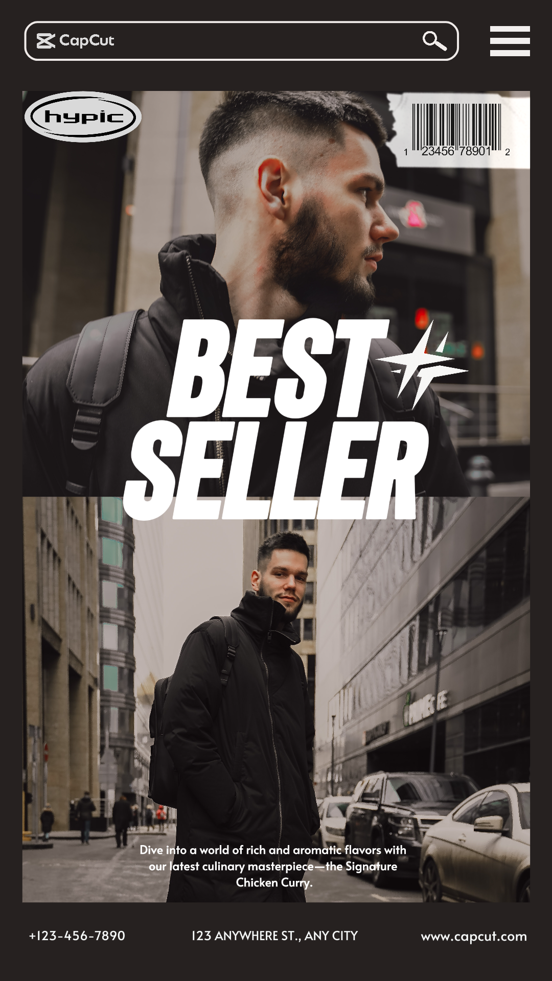 capcut template cover