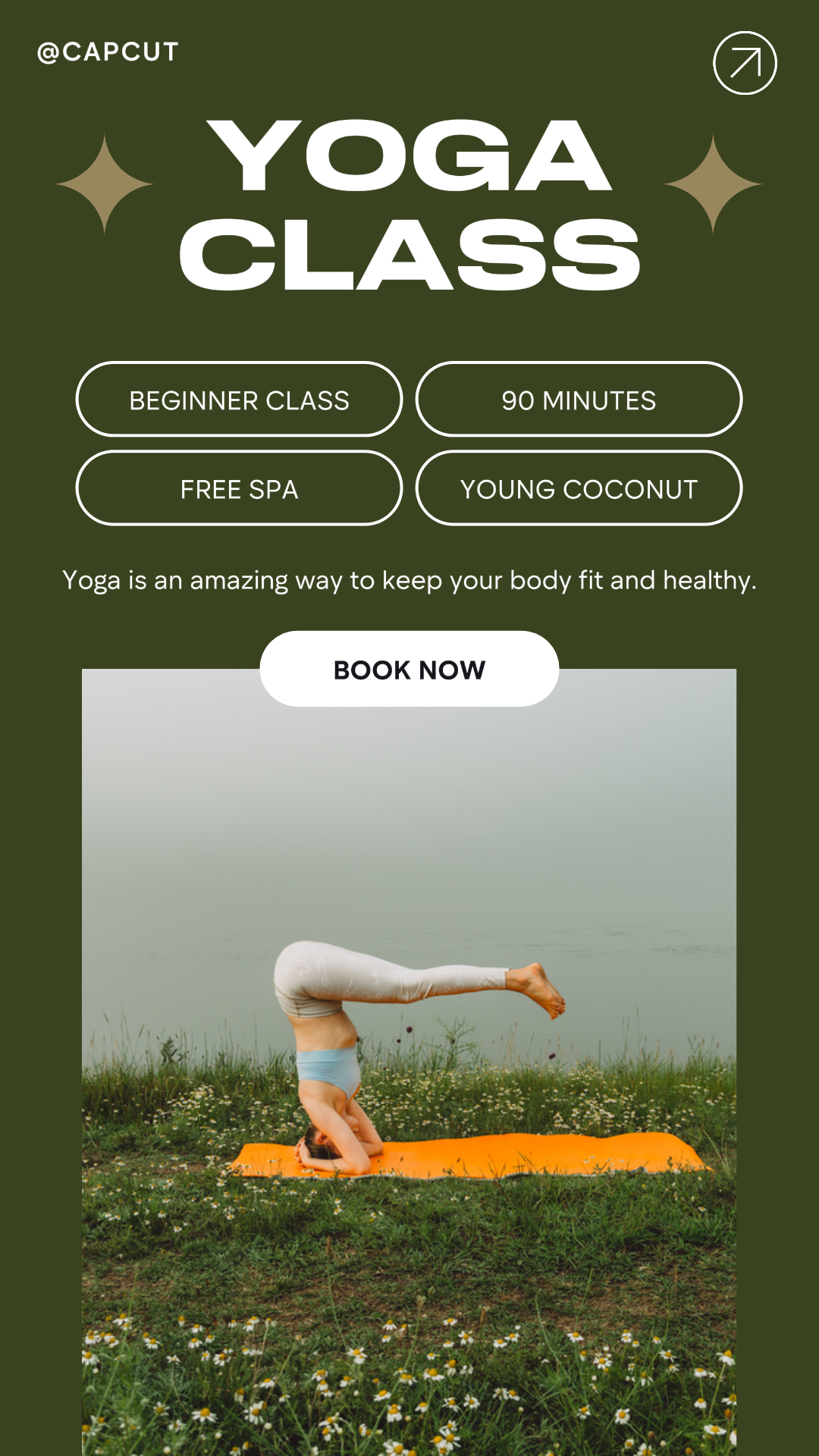 Wellness Yoga Class Product Display Instagram Story