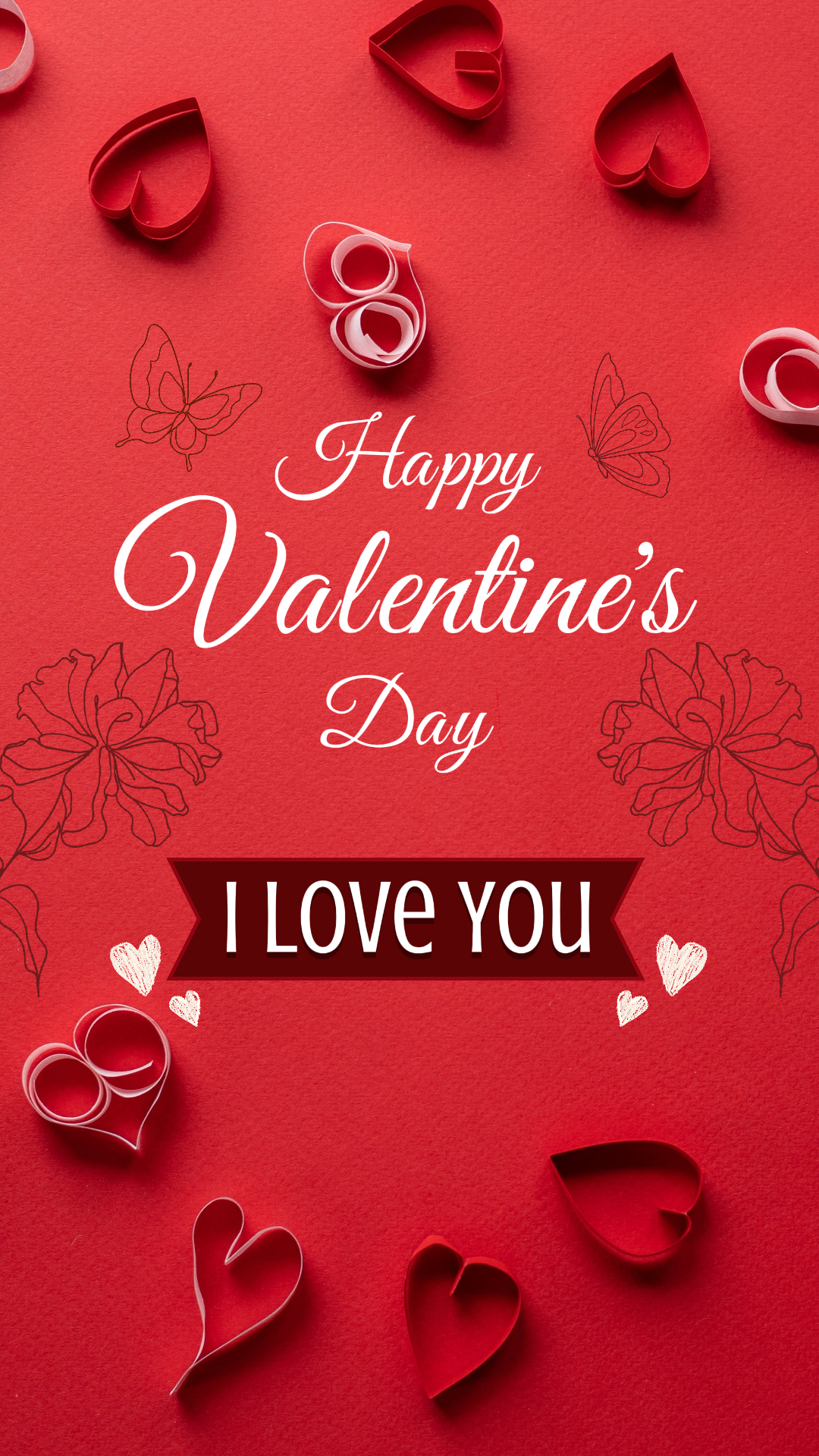 Nicht-Marketing Valentine 's Instagram Story Red Love