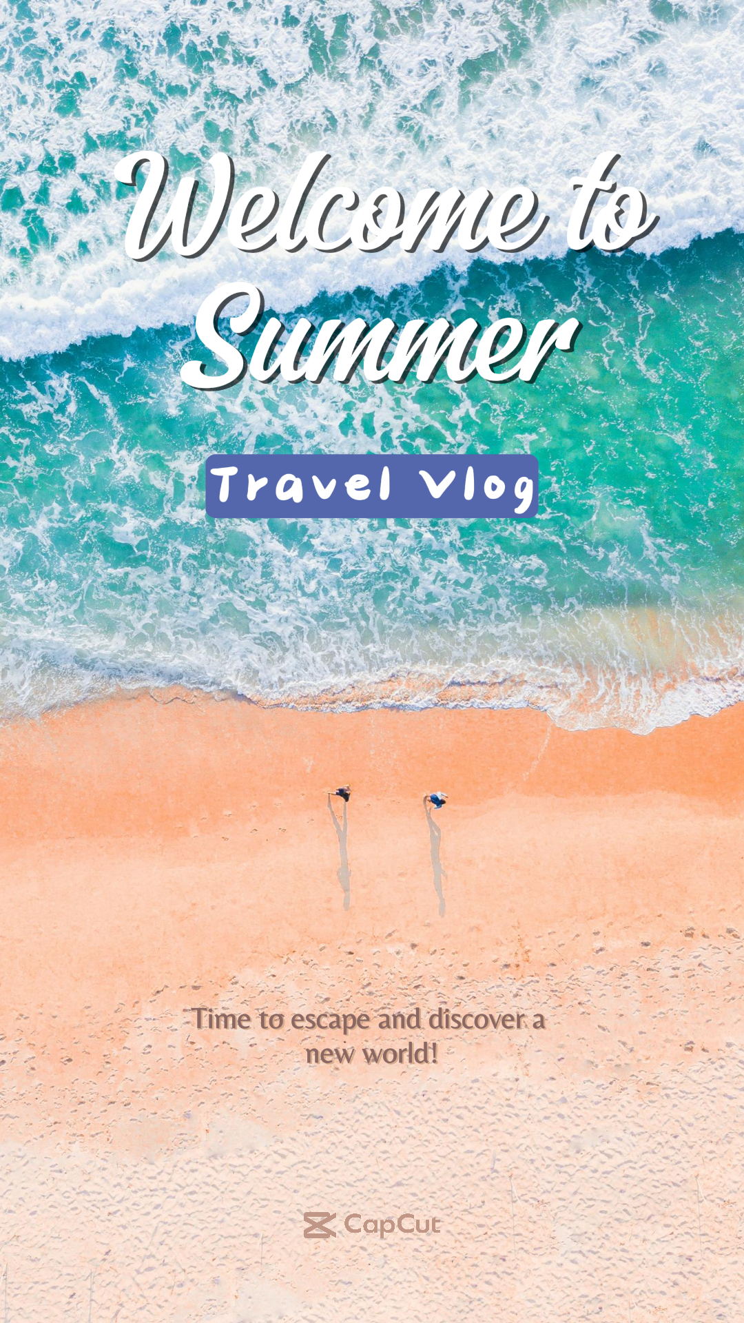 Tiktok Miniatura Vlog de viagens Praia de férias