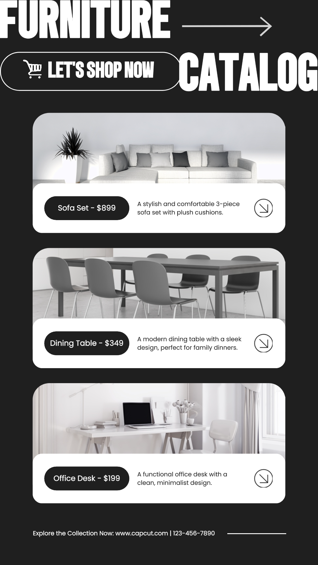 Furniture Product Catalog Instagram Story