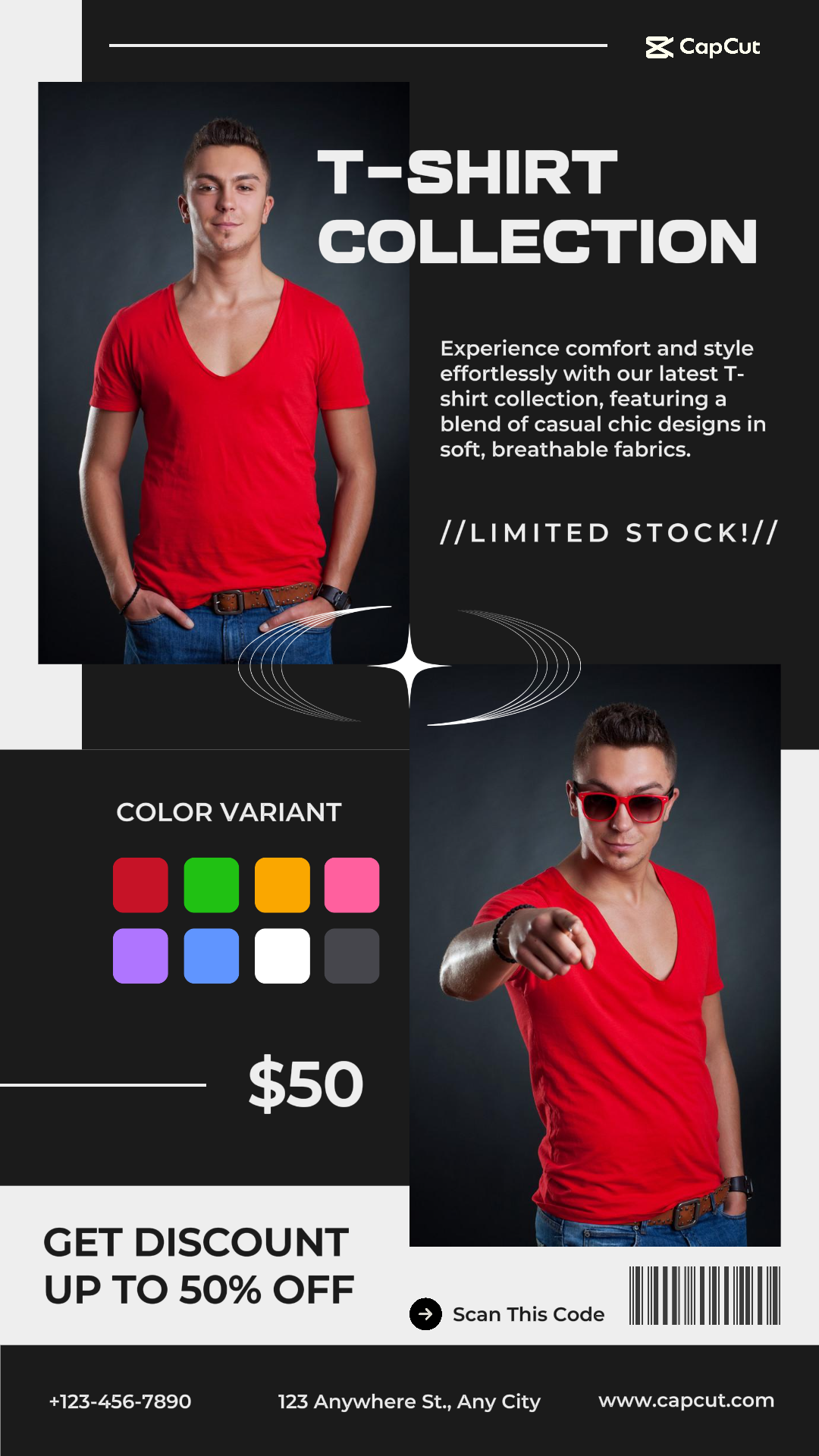 2 Multi-Produkt-Image + Herren-T-Shirt