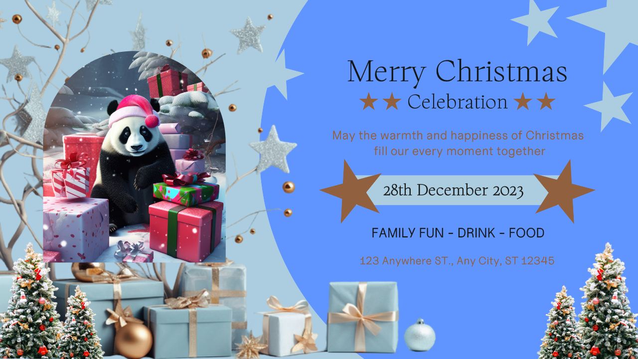 Merry Christmas Celebration YouTube Thumbnail