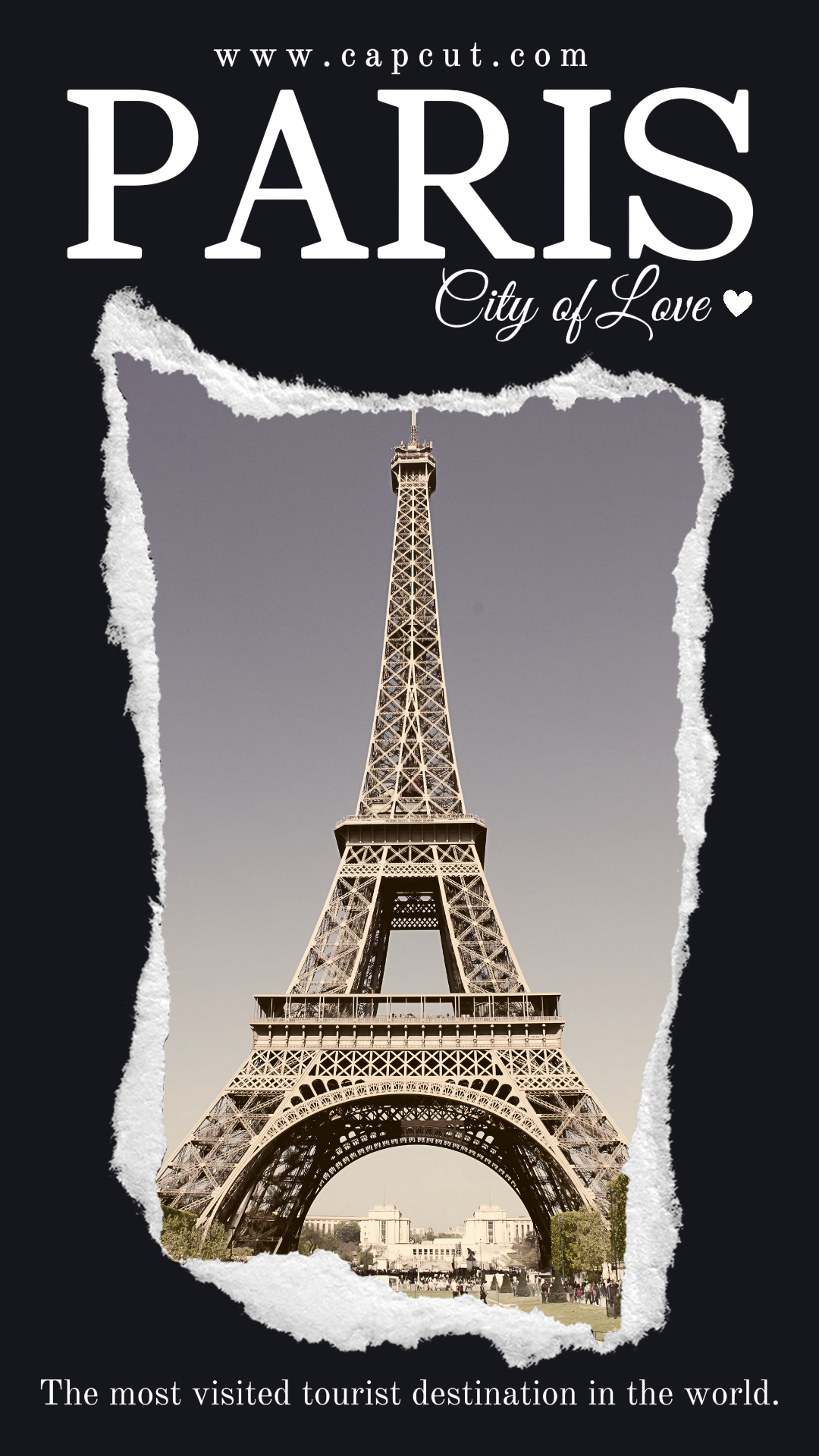 旅游-创意海报-巴黎爱城