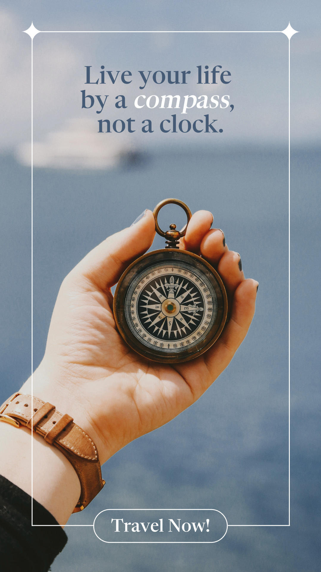 Affiche créative de voyage TikTok Vivez votre vie