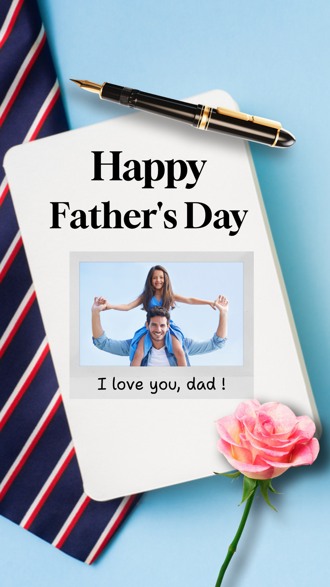 Kreatives Poster zum Vatertag TikTok