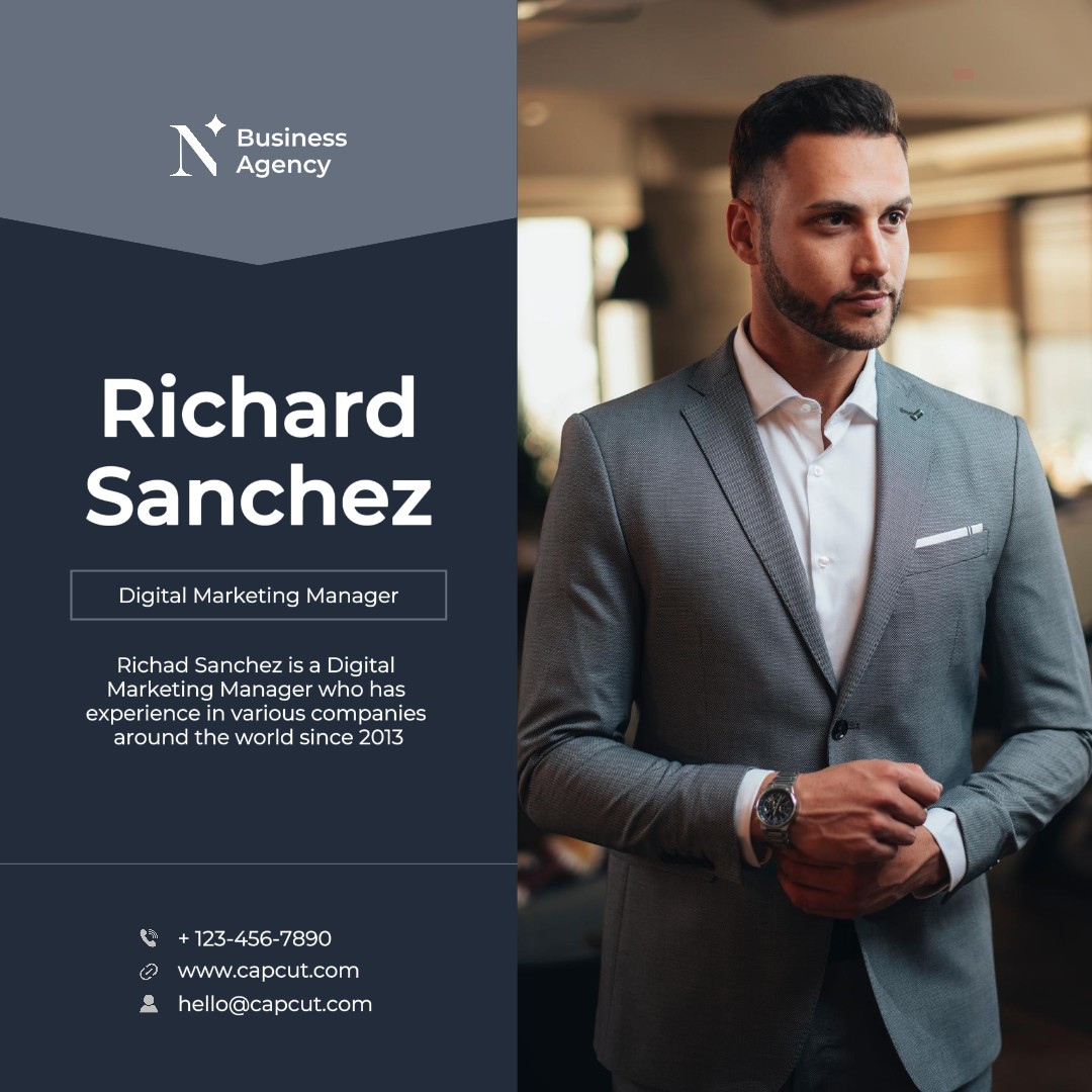 Modern Minimalist Corporate Personal Profile Instagram Post