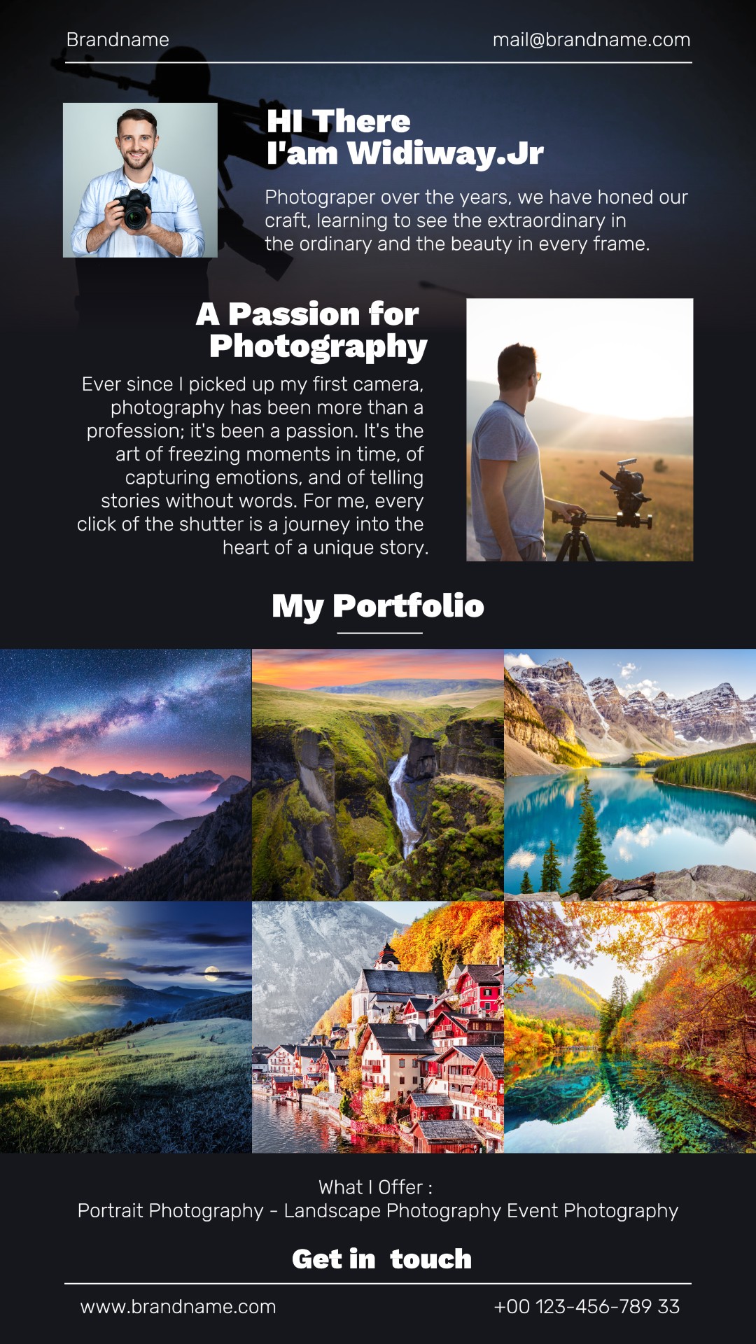 Kisah Instagram portofolio pribadi bisnis 