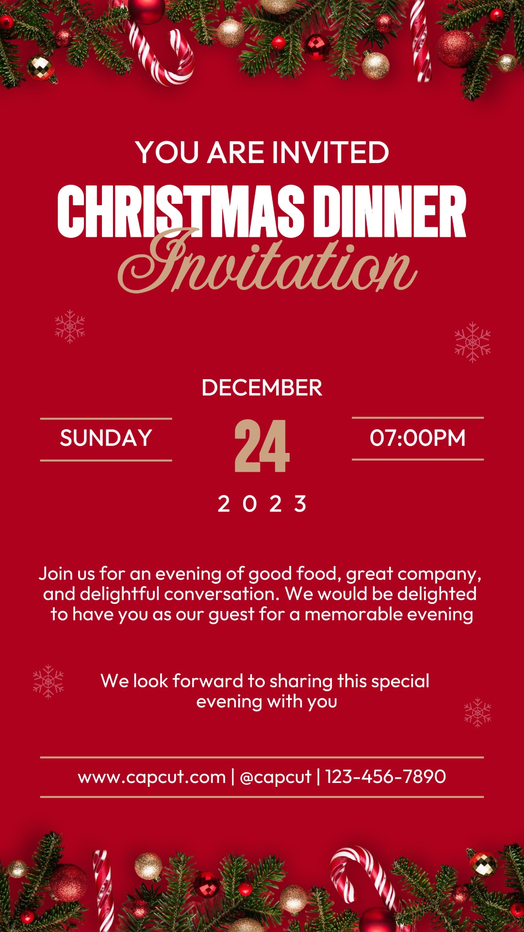 Other Industries Christmas Dinner Invitation