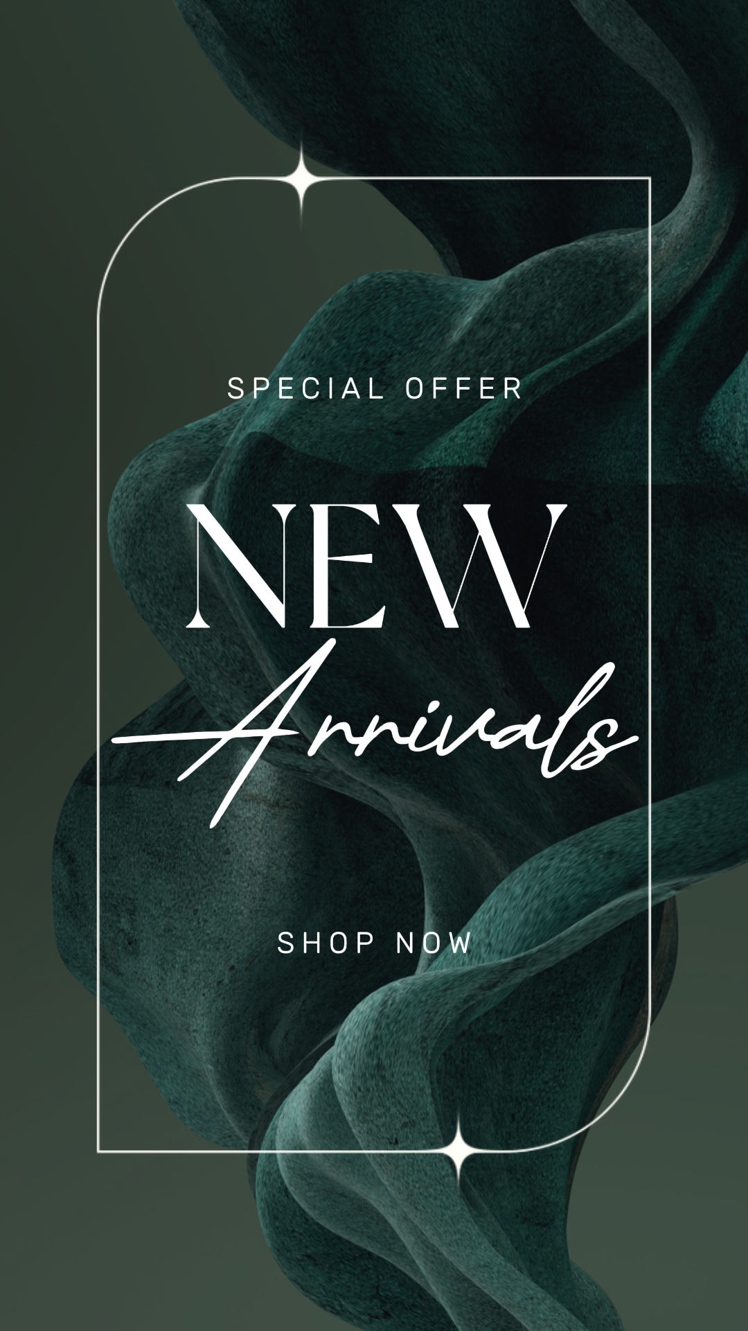 의류 및 신발 마케팅 포스터 인스타그램 스토리 미니멀리스트