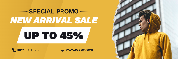 Email Header Penjualan Kedatangan Baru Untuk Bisnis Anda