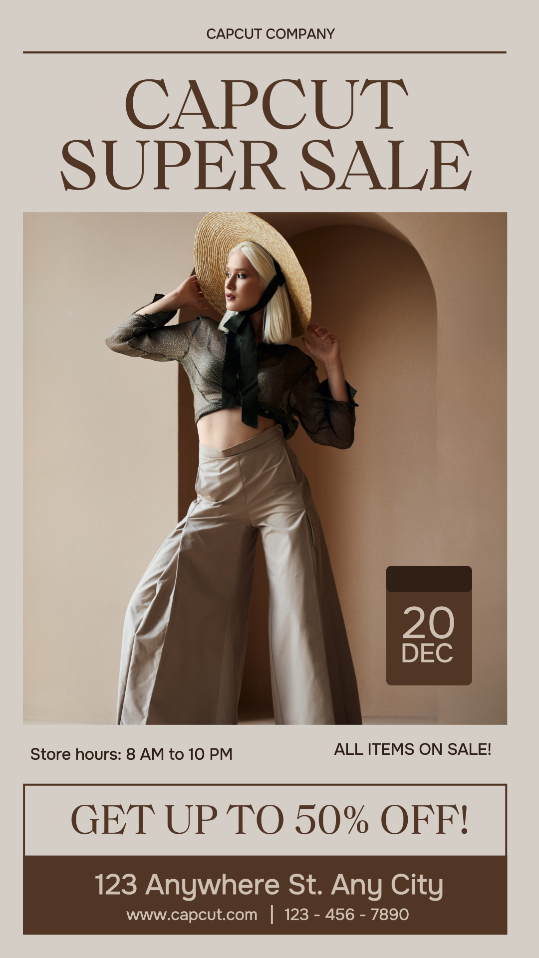 Poster de imagem única - Venda de moda feminina