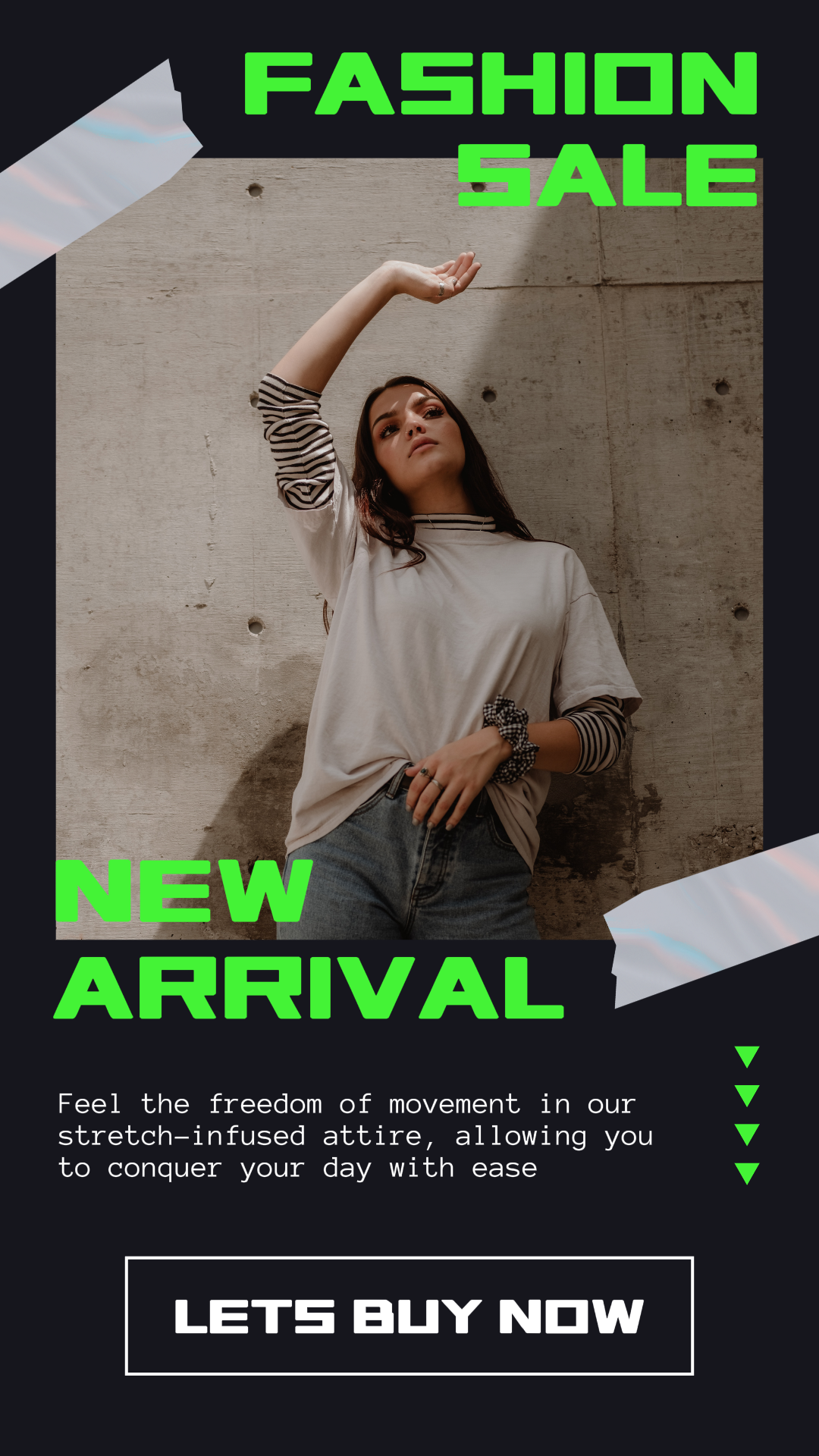 의류와 신발 인스타그램 스토리 미니멀리스트 컬렉션