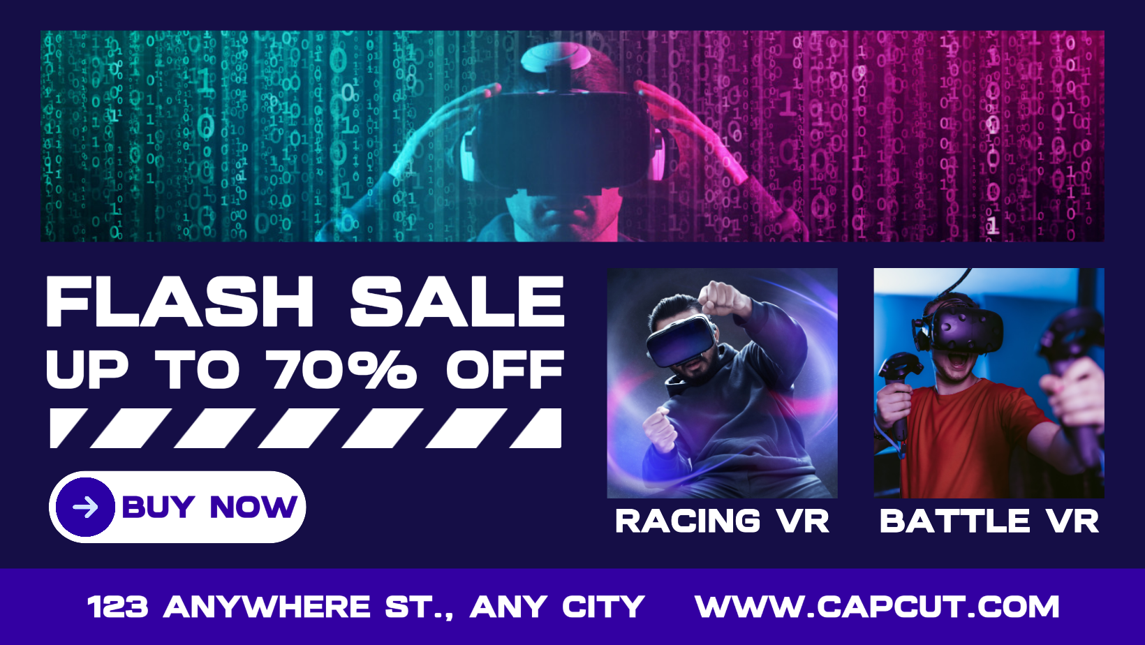 Halaman Promosi Realitas Virtual Penjualan Flash