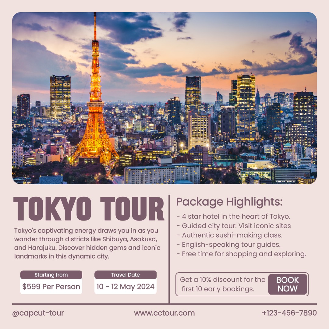 Tokyo Tour Travel Industry Instagram post
