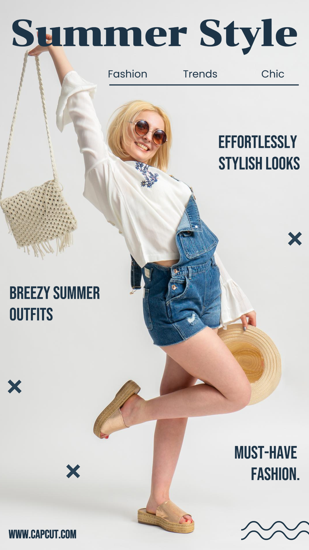 Roupas e sapatos Exibição de produtos Moda de verão História do Instagram