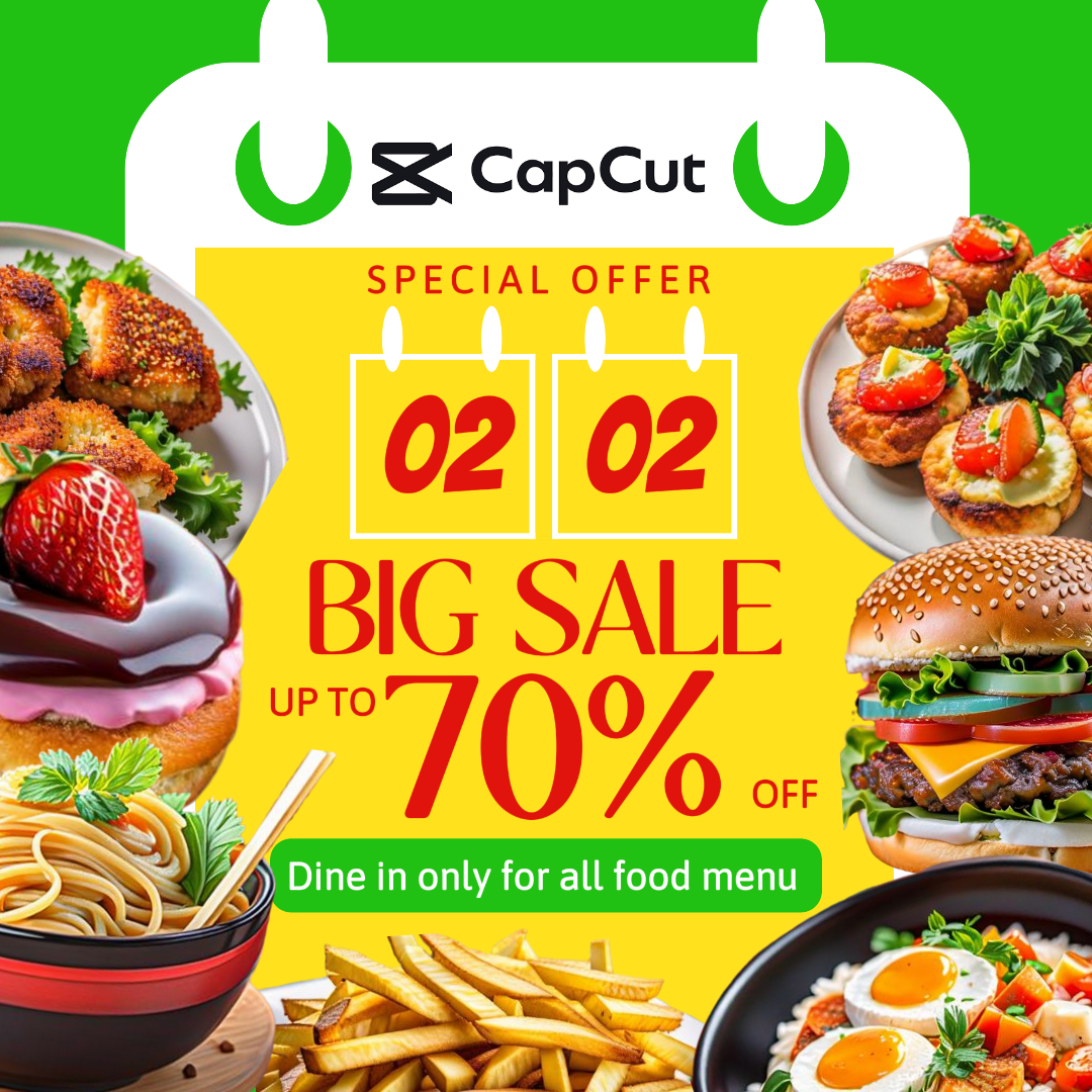 Food and Beverage Special Big Sale Food Insta Post