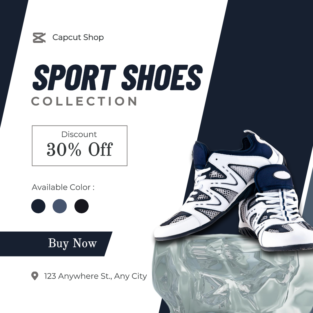 Clothing & Shoes Instagram Post Modern Blue