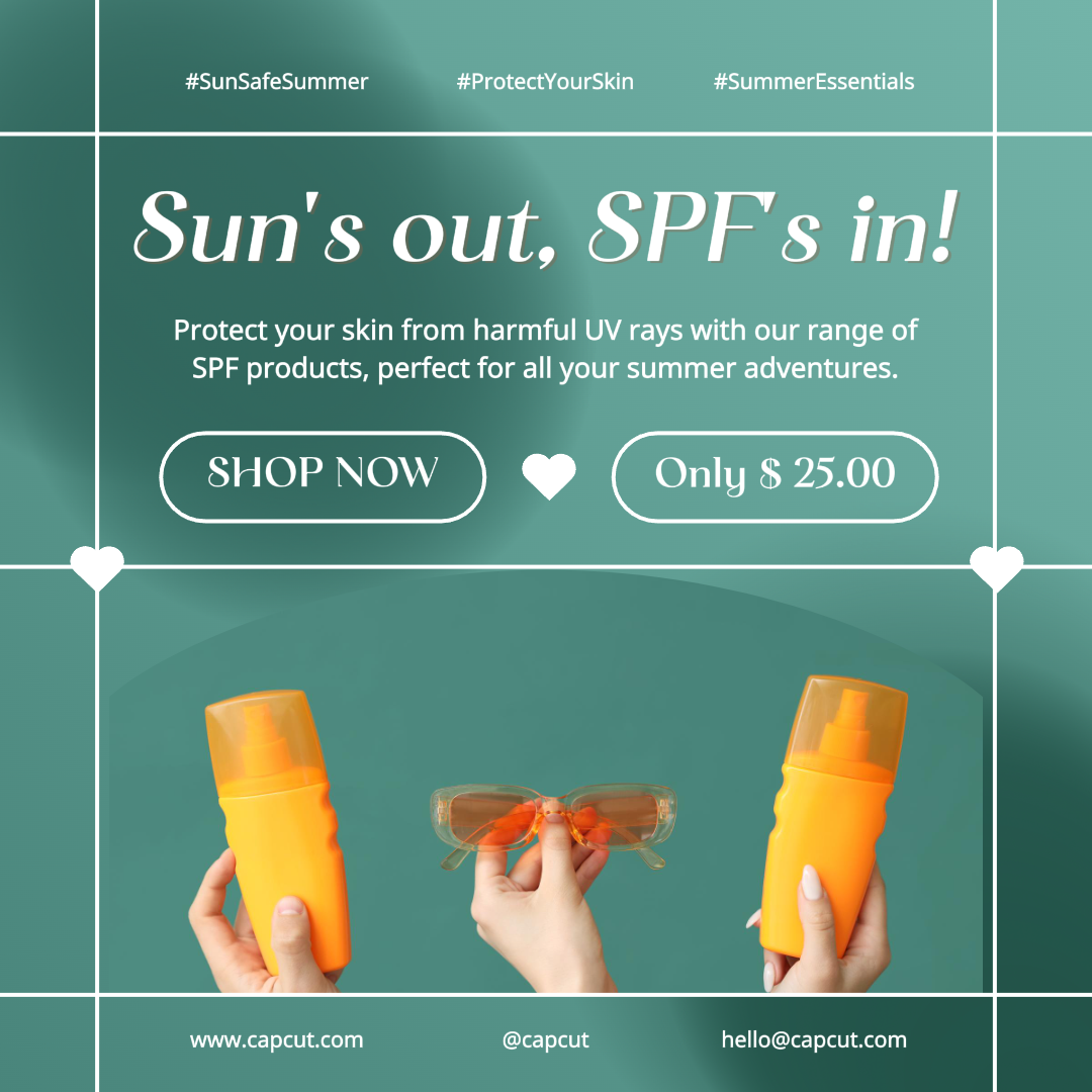 Beauty Care Sunscreen Promotion Instagram Post