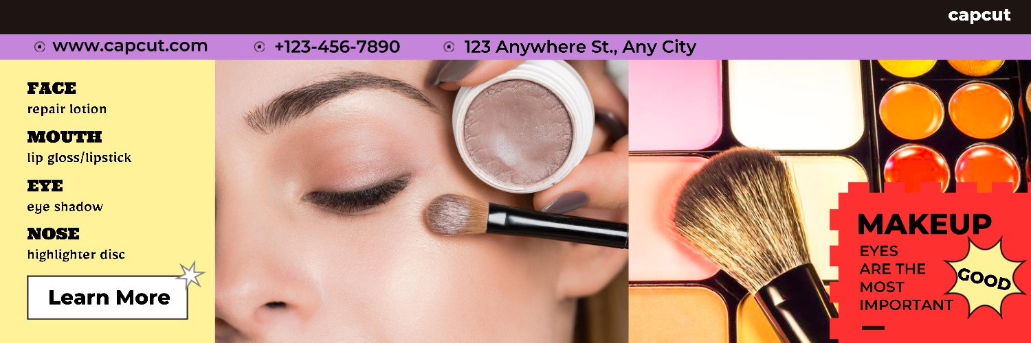 Exibição de produtos de maquiagem retrô