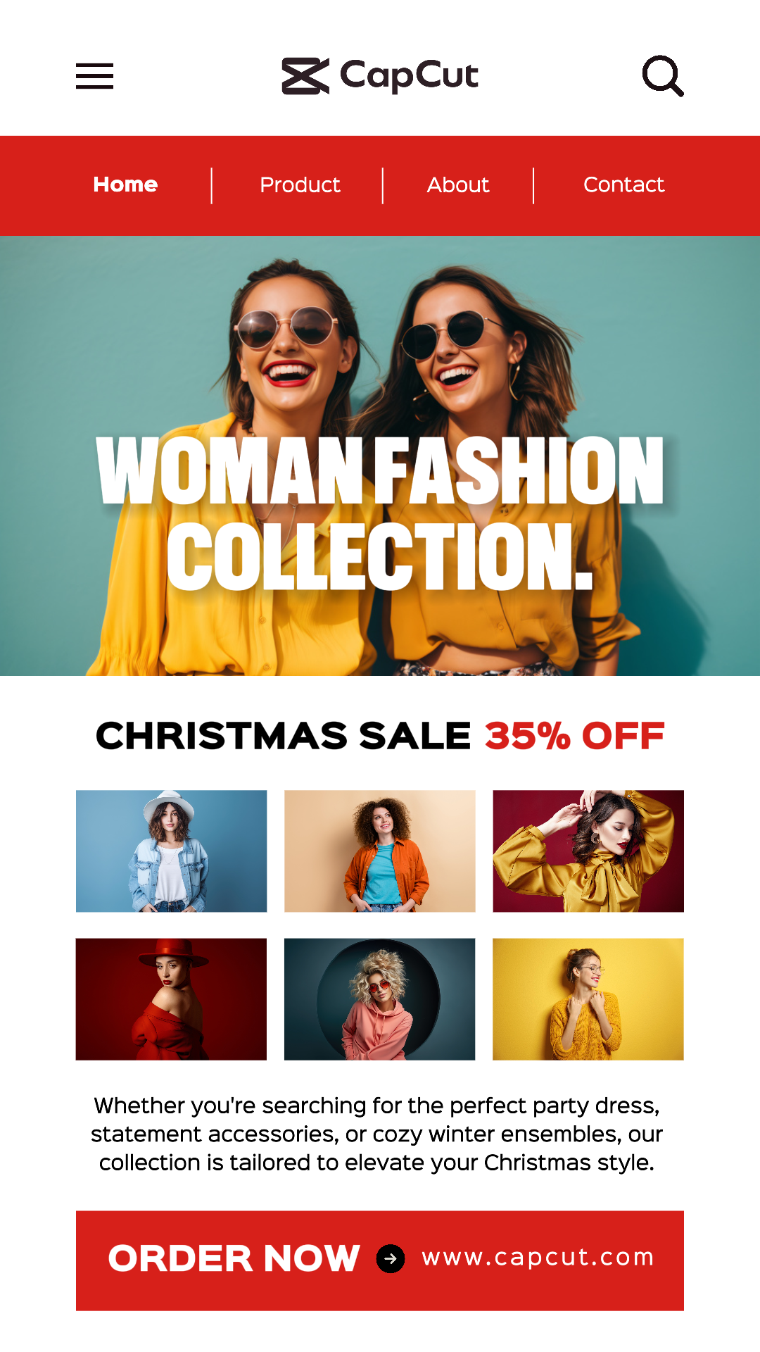 Woman Fashion Christmas Sale 7 Multi-product Image TikTok