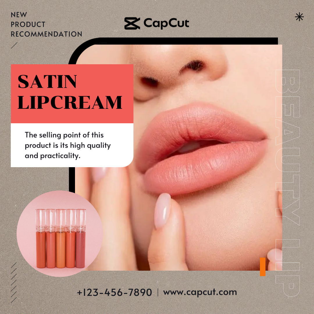 Promoción De Crema De Labios Cosméticos Publicación De Instagram
